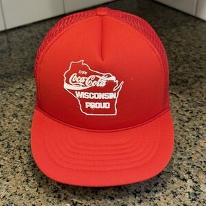 Enjoy Coca-Cola Wisconsin Proud Hat Vintage‎ SnapBack Trucker